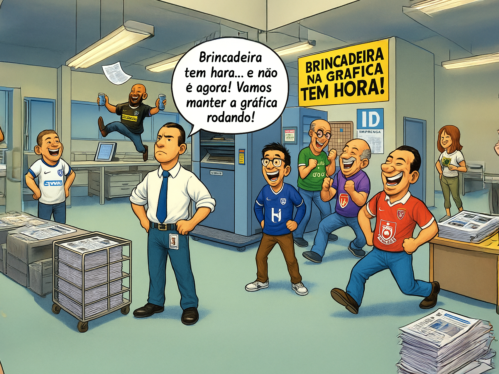 Torcer faz bem, mas trabalho é coisa séria!