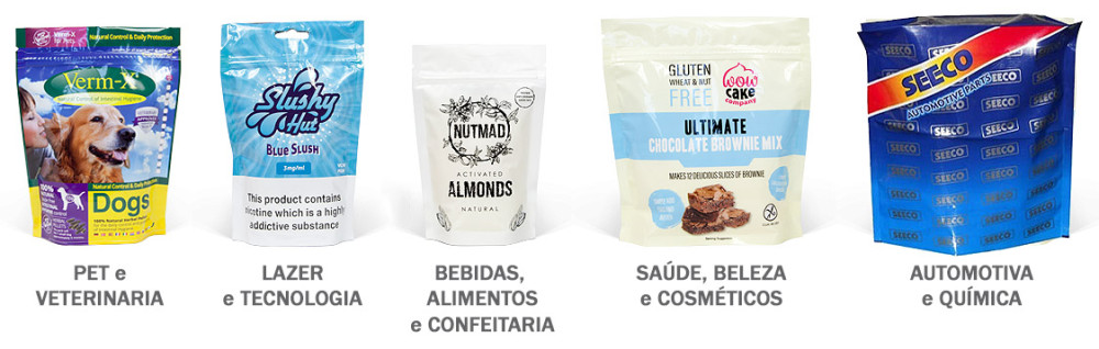Xeikon para Pouches - Embalagens para Diversos Setores Industriais