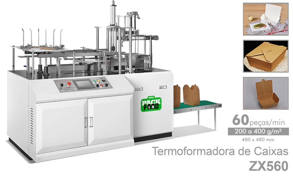 Apolo - PackFood - Máquinas de Embalagens para Fast Food - Copos, caixas, tampas, pratos... de papel