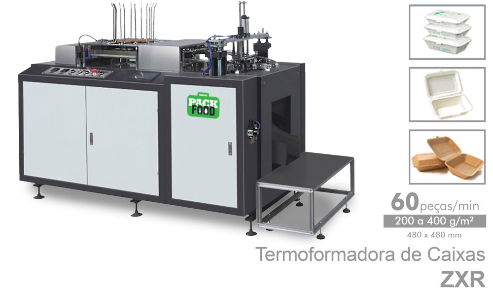 Apolo - PackFood - Máquinas de Embalagens para Fast Food - Copos, caixas, tampas, pratos... de papel