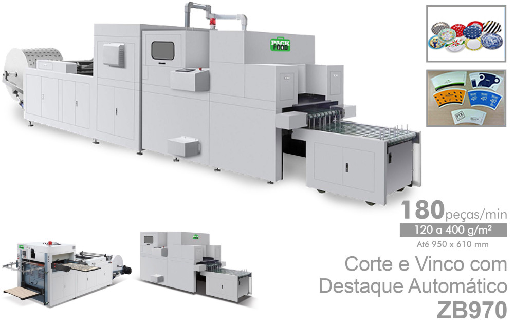 Apolo - PackFood - Máquinas de Embalagens para Fast Food - Copos, caixas, tampas, pratos... de papel
