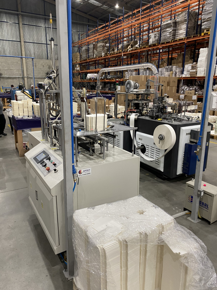 Apolo - PackFood - Máquinas de Embalagens para Fast Food - Copos, caixas, tampas, pratos... de papel