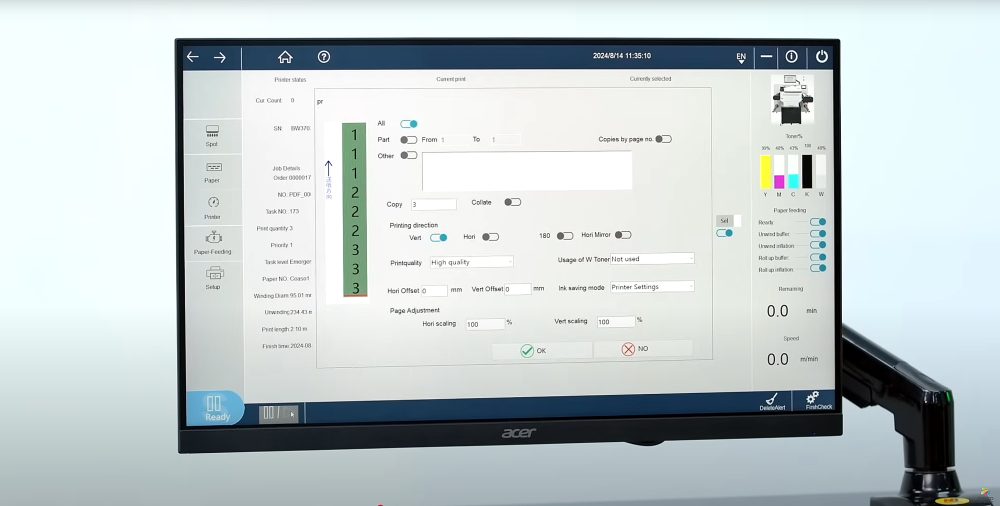VersaPress XL+W - A Solução Econômica na Produção de Rótulos Profissionais