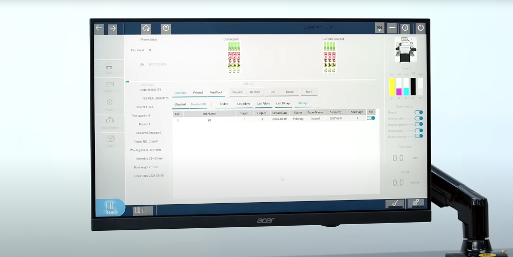 VersaPress XL+W - A Solução Econômica na Produção de Rótulos Profissionais